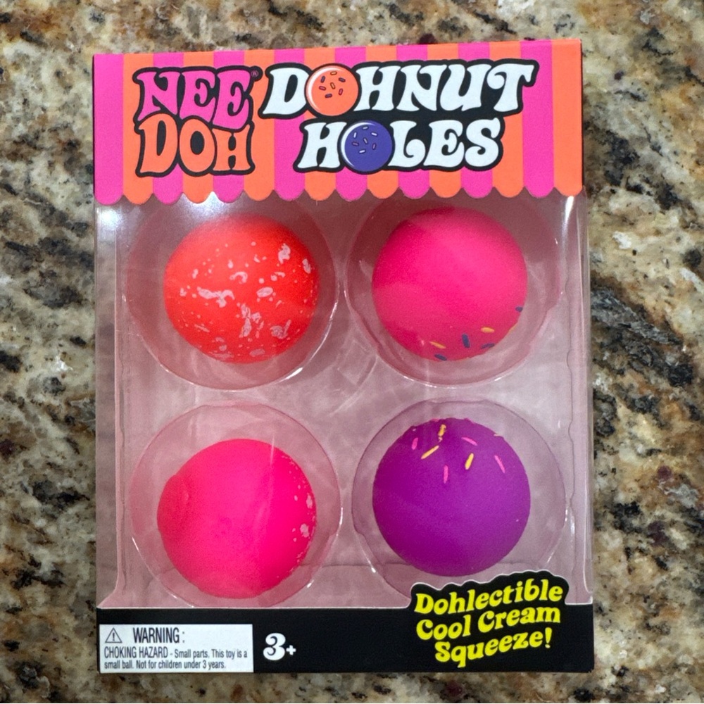 NeeDoh Nee Doh Dohnut Holes Squeeze Toy Set